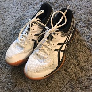 ASICS Black and White Volleyball shoes Sneakers